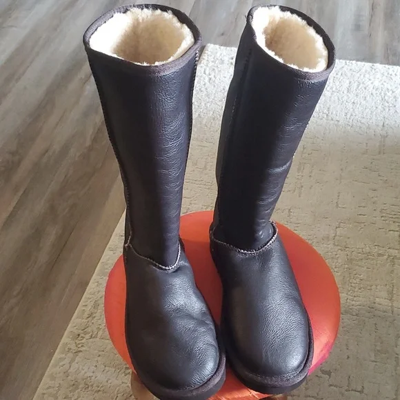 NEW COSTCO Black  Boots Size W8 - Picture 3 of 6